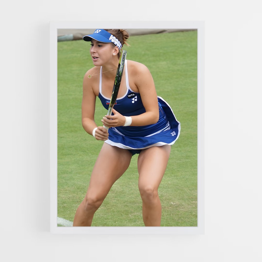Poster Belinda bencic flou – affiche Tennis (vue 3)